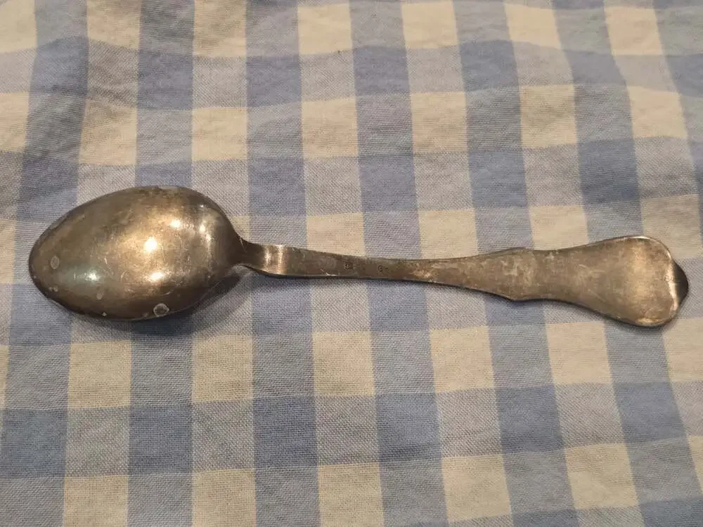 Vintage Silver Plated Ornate Scroll Spoon Tableware Flatware 60 Gr Hallmark